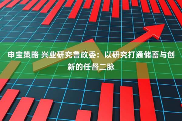 申宝策略 兴业研究鲁政委：以研究打通储蓄与创新的任督二脉