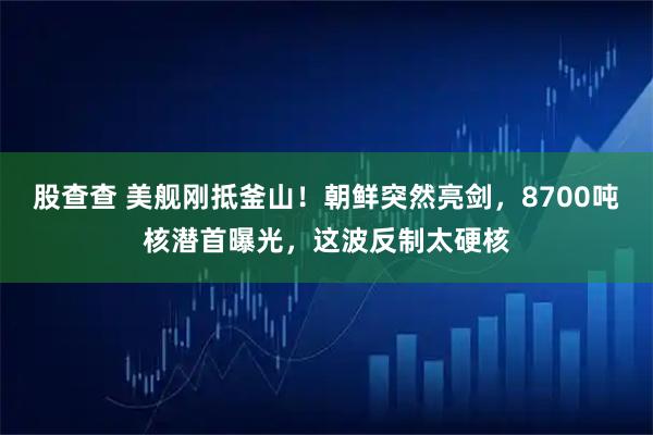 股查查 美舰刚抵釜山！朝鲜突然亮剑，8700吨核潜首曝光，这波反制太硬核