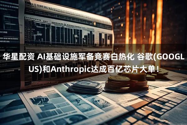 华星配资 AI基础设施军备竞赛白热化 谷歌(GOOGLUS)和Anthropic达成百亿芯片大单！